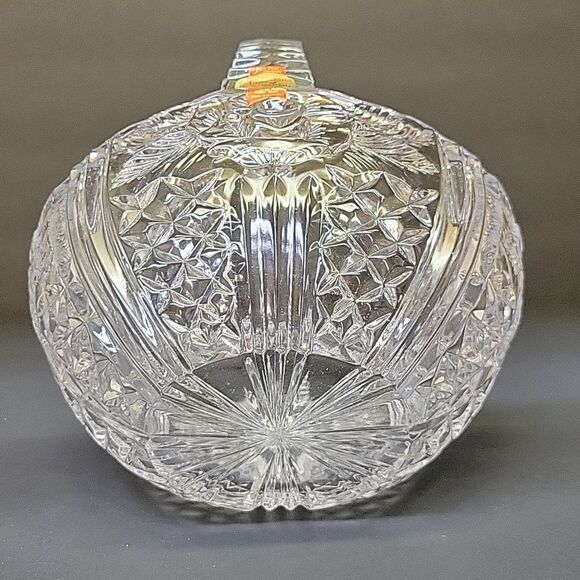 Vintage Anna Hutte Bleikristall Lead Crystal  Rose Basket. - Picture 4 of 9